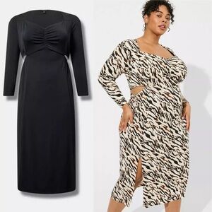 Torrid 2x BLACK CUT OUT MAXI DRESS